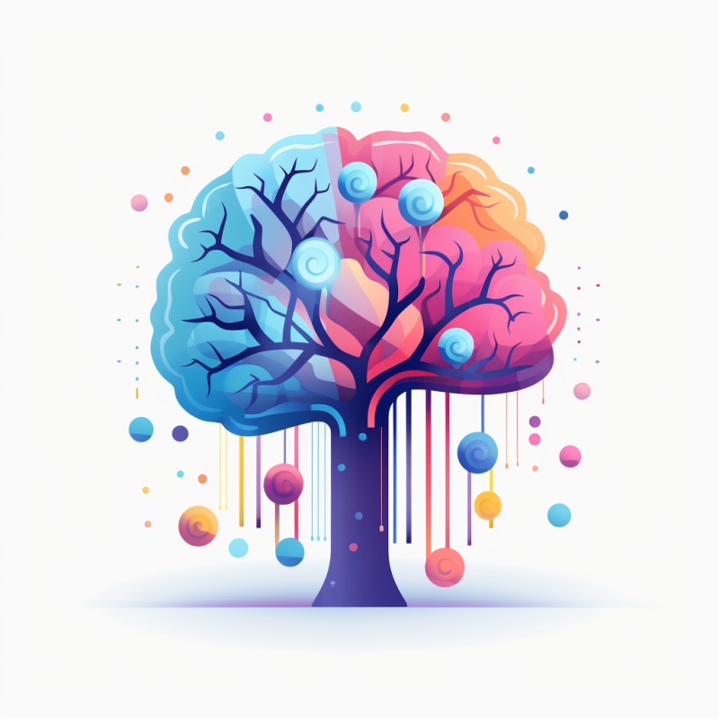 Árvore em formato de cérebro