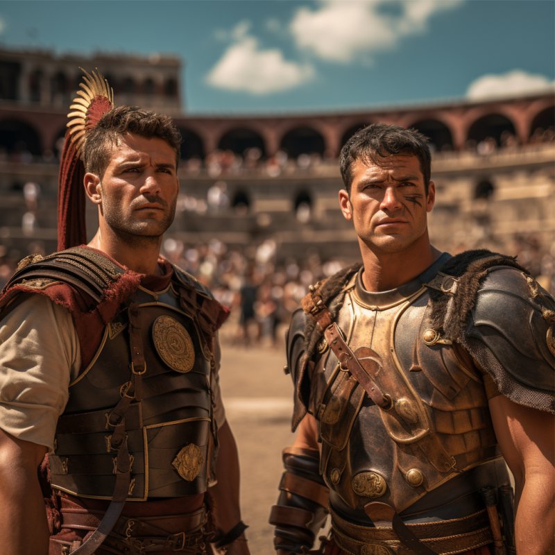 Dois gladiadores do império Romano