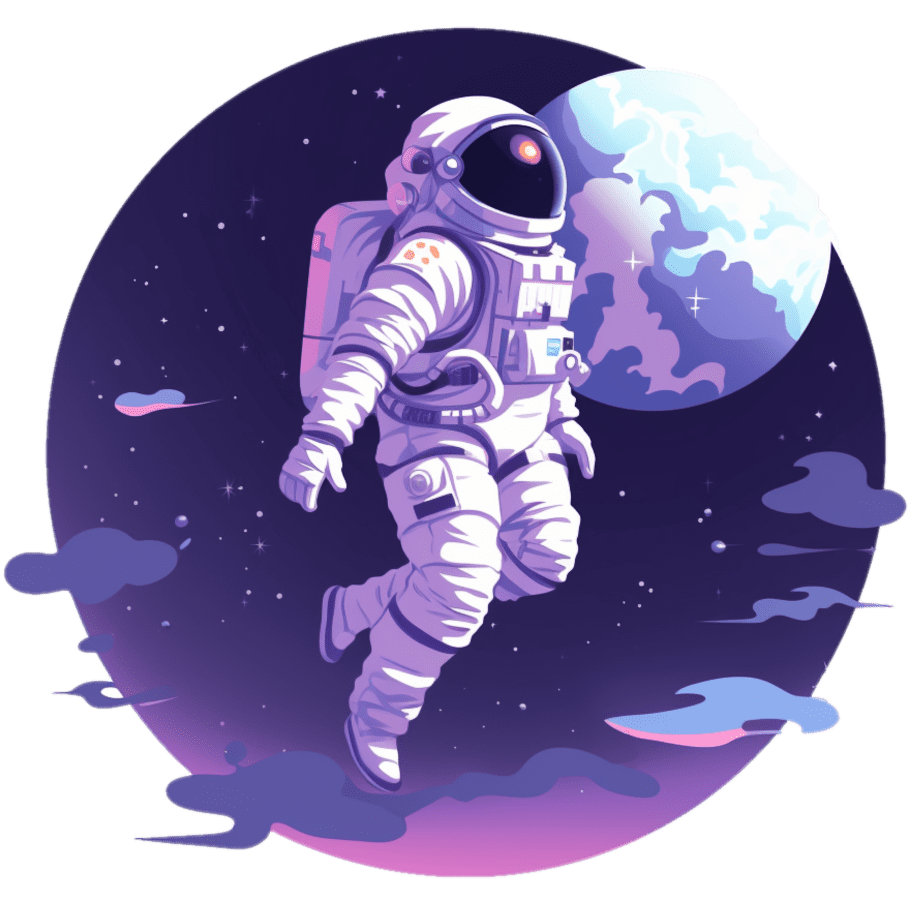 Astronauta levitando
