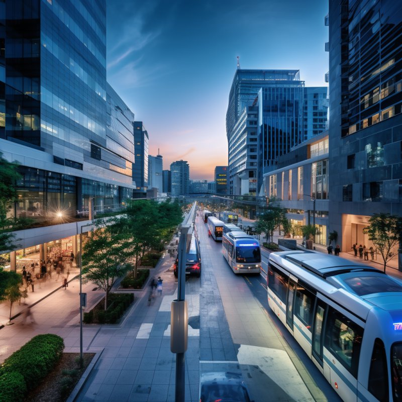 Cidades inteligentes no Brasil com transporte público urbano