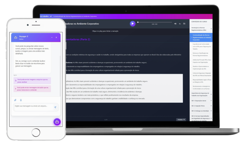 Mockup chatbot com IA